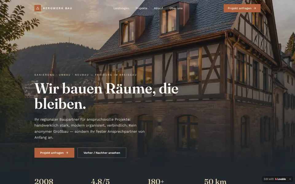 Vorschau BERGWERK Bauunternehmen